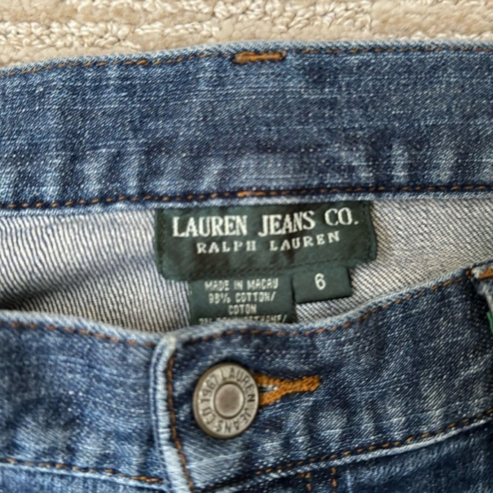 Lauren Jeans Company Straight Leg Jeans, Size 6 - Picture 8 of 10